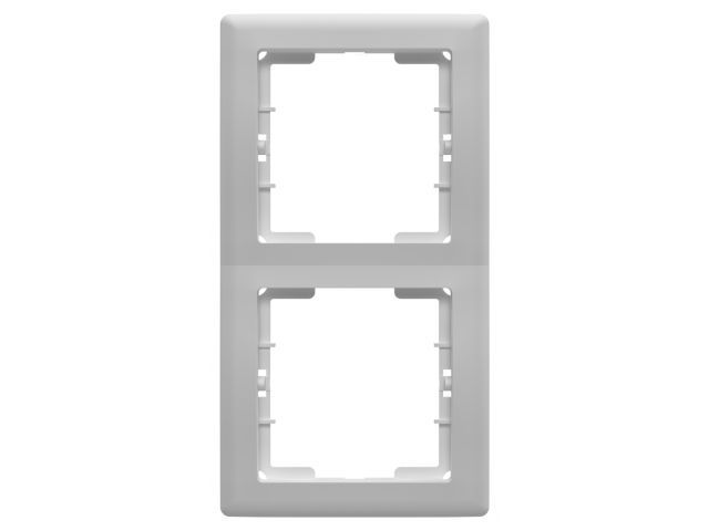 Рамка 2-ая вертикальная белая, DARIA, MUTLUSAN