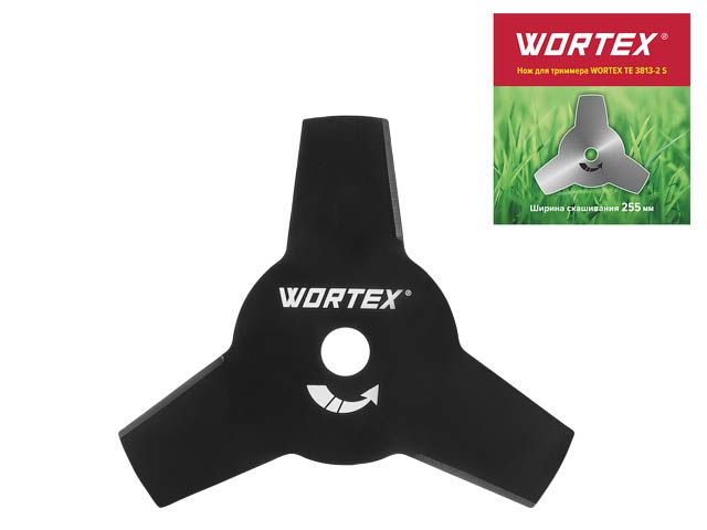Нож для мотокос и триммеров 255×1.5×25.4 мм WORTEX