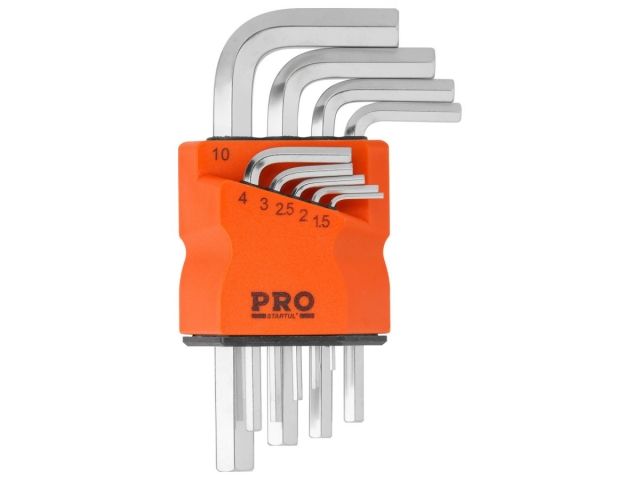 Набор ключей шестигр. 1,5-10мм 9шт коротк. PRO STARTUL (PRO-89309)
