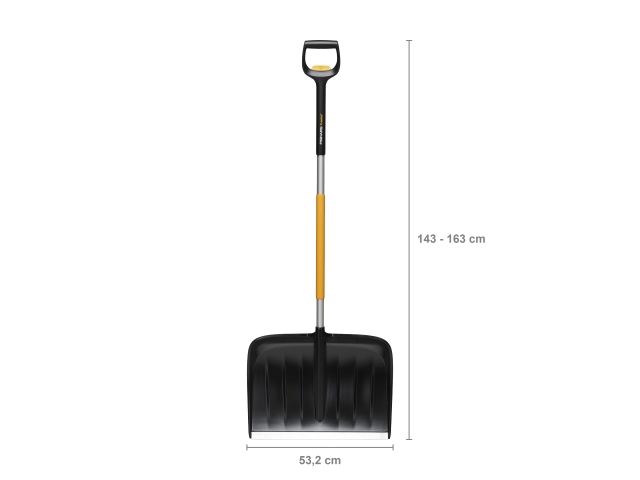 Лопата (скрепер) для уборки снега телескопическая X-series FISKARS (530х385)