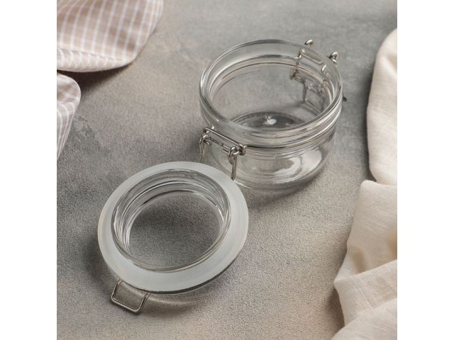 Банка для сыпучих продуктов стеклянная WECKER (Веккер) 500 мл, PERFECTO LINEA (Банка с бугельным замком 500 мл)