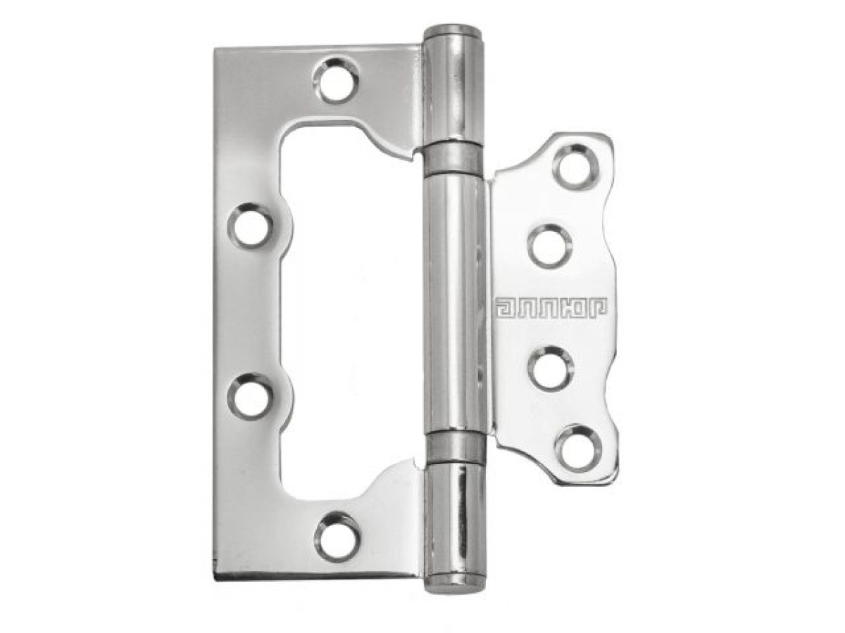Петля накладная 100х75 2BB CP 2,5мм хром (2 шт) АЛЛЮР