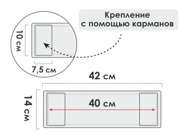 Сменная насадка для швабры из микрофибры Solid, серая, PERFECTO LINEA