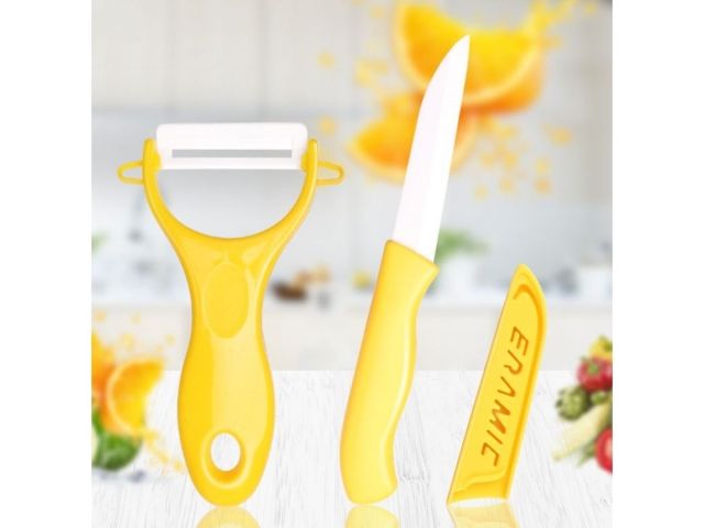 Набор ножей 2 шт. (нож кух.16 см, нож для овощей 13см), серия STARCOOK, PERFECTO LINEA (Материал: керамика, полипропилен)