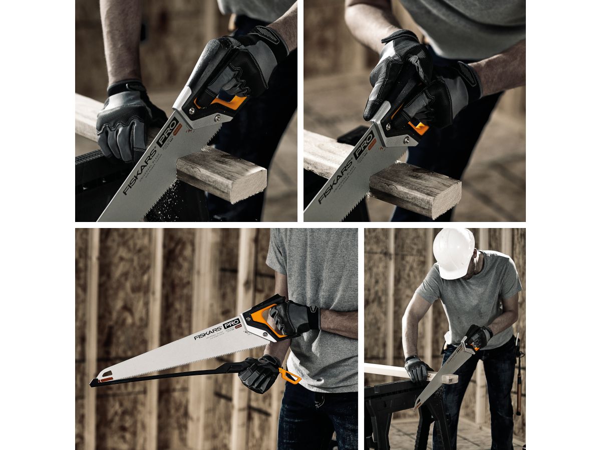 Ножовка по дереву PowerTooth 550мм 7 зубьев на дюйм FISKARS