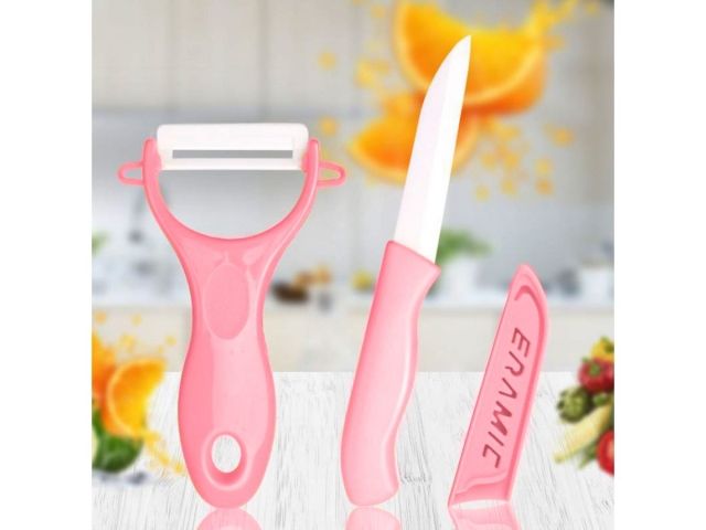 Набор ножей 2 шт. (нож кух.16 см, нож для овощей 13см), серия STARCOOK, PERFECTO LINEA (Материал: керамика, полипропилен)