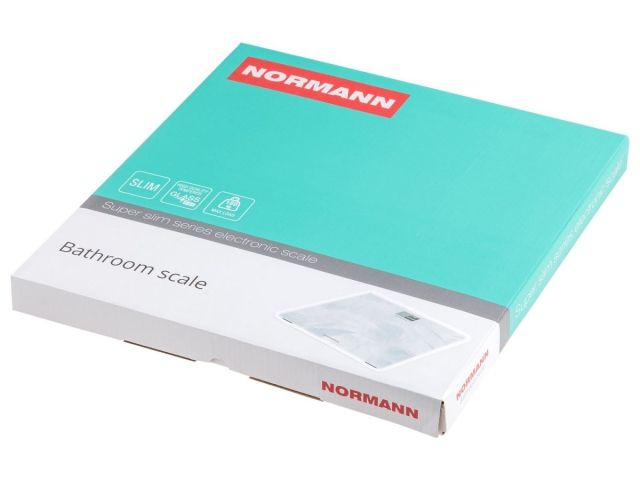 Весы напольные ASB-472 NORMANN (180 кг; стекло 6 мм; дисплей 50х35 мм)