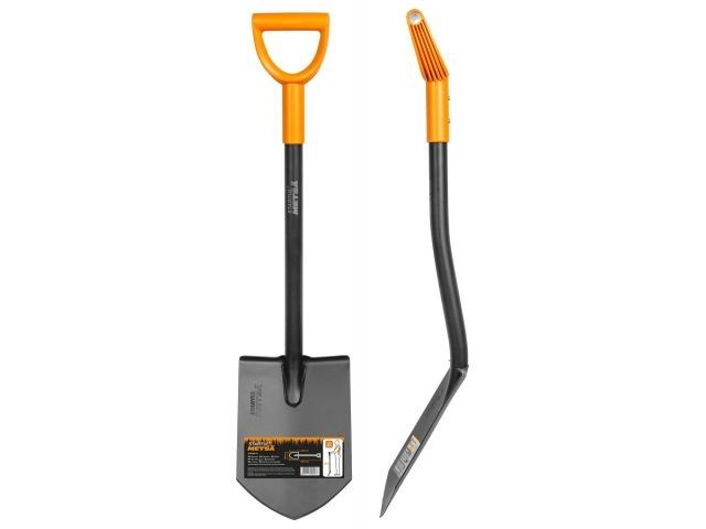 Лопата штыковая цельнометаллическая укороченная 820мм STARTUL METSA (ST6080-03) (толщина полотна 2.25мм, туристическая, автомобильная)