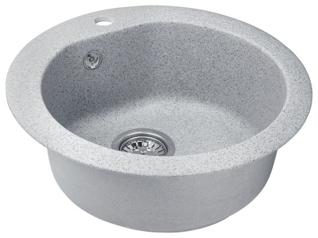 Мойка кухонная из искусственного камня GOLD серый 505х505 мм, AV Engineering