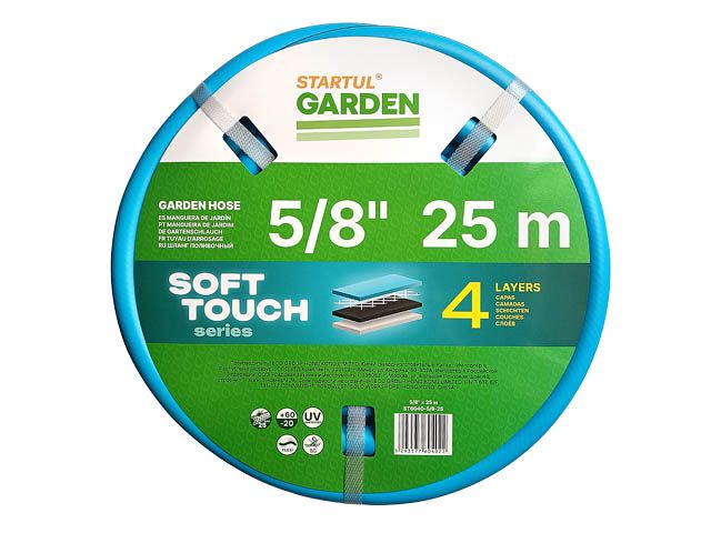 Шланг поливочный 5/8″ 25м STARTUL GARDEN SOFT TOUCH (ST6040-5/8-25)