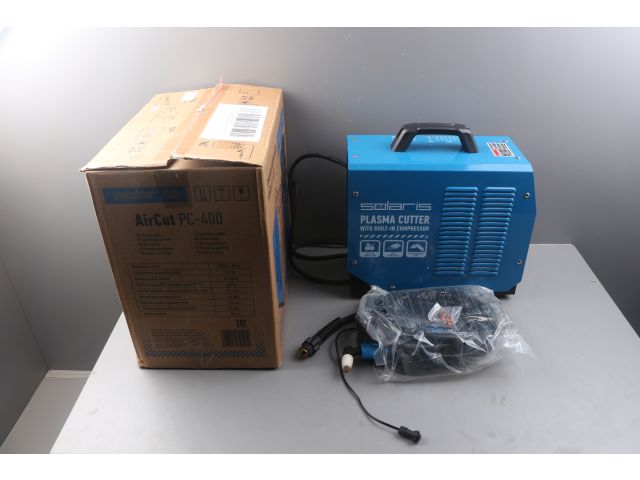 б/у Плазморез Solaris AirCut PC-400 уцененный (0009223500) (220 В; 15-40 А; Высоковольтный поджиг; встроен.компрессор; термозащита; плавный 
