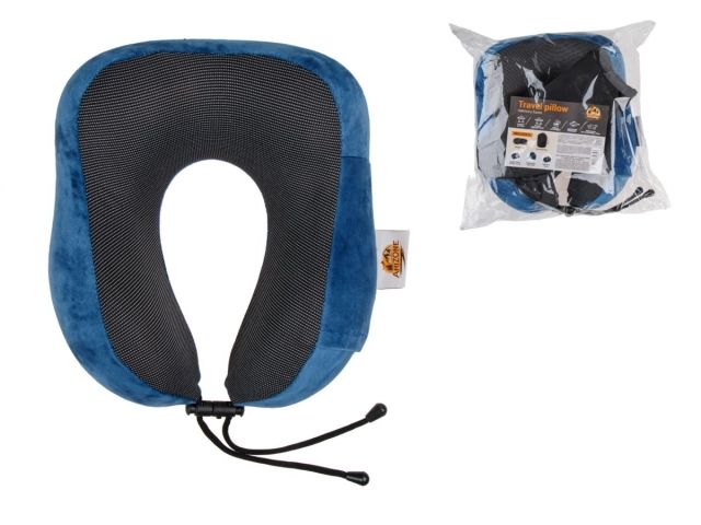 Подушка для путешествий с эффектом памяти, набор (маска для сна, чехол), синий, ARIZONE