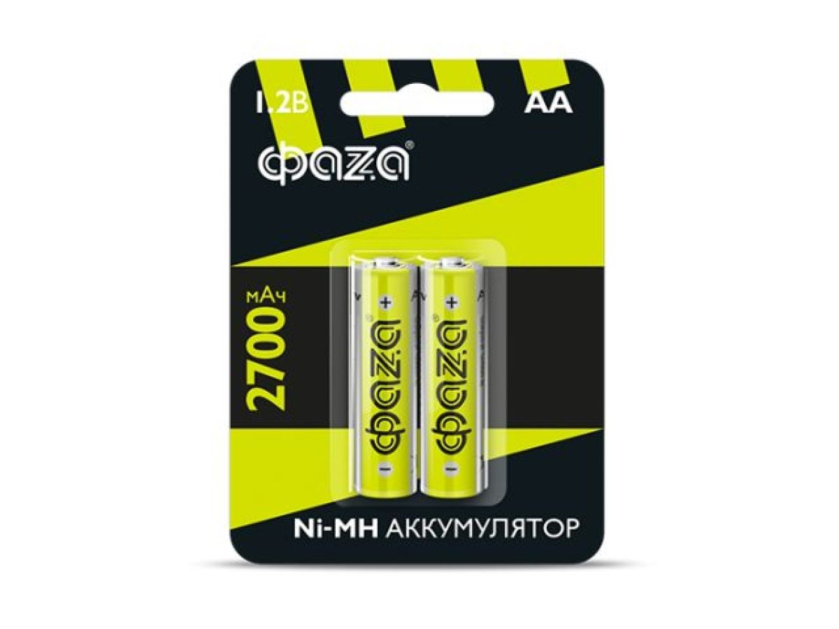 Аккумулятор AA 2700мАч 1.2В, блистер 2шт. ФАZA