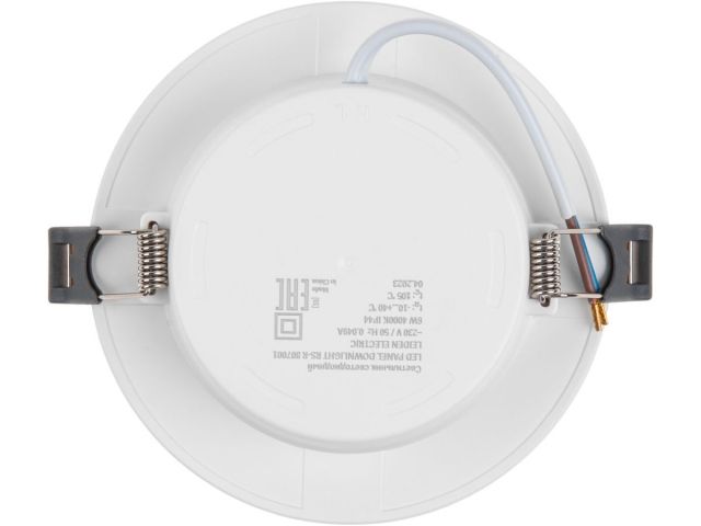 Светильник светодиодный встраиваемый круг 6 Вт 4000К, IP44 RS-R LEIDEN ELECTRIC (ф 117 мм)