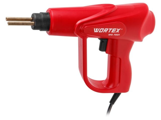 Пистолет для пайки пластика WORTEX WG 7001 в чем. 70 Вт, 300 С, 500 г (70 Вт, 300 С, 500 г, ремонт всех видов пластика)