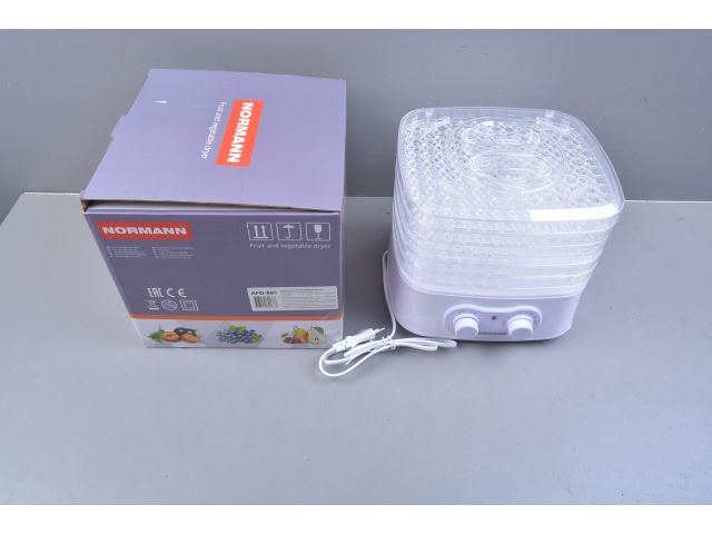 Сушилка для овощей и фруктов AFD-801 NORMANN уцененный (0082301184) (250 Вт; 5 лотков; регулировка температуры)