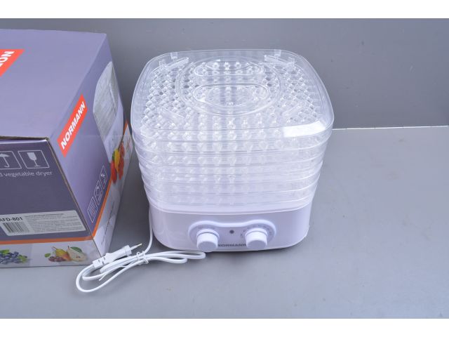 Сушилка для овощей и фруктов AFD-801 NORMANN уцененный (0082301184) (250 Вт; 5 лотков; регулировка температуры)
