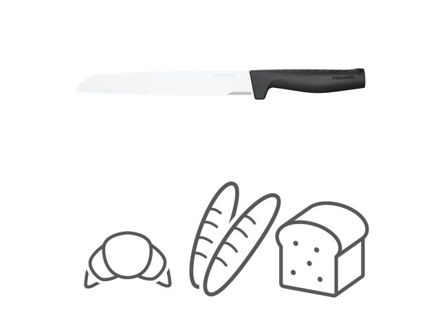 Нож для хлеба 22 см Hard Edge Fiskars
