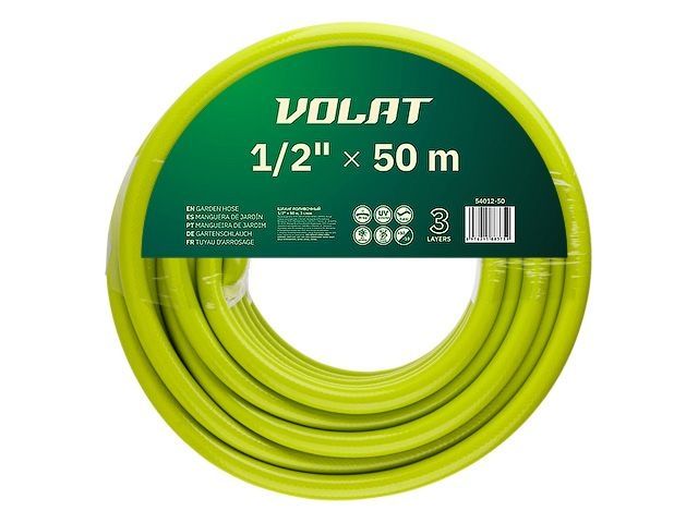 Шланг поливочный 1/2" 50м ВОЛАТ (3 слоя)