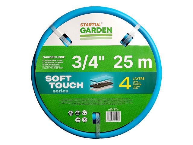Шланг поливочный 3/4″ 25м STARTUL GARDEN SOFT TOUCH (ST6040-3/4-25)