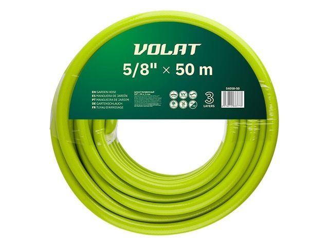 Шланг поливочный 5/8" 50м ВОЛАТ (3 слоя)