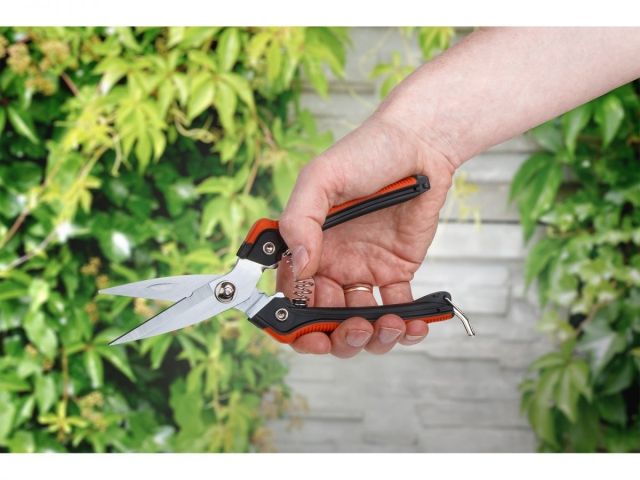 Секатор с прямыми лезвиями 19см STARTUL GARDEN (ST6410-05) (Толщина лезвий - 3 мм)