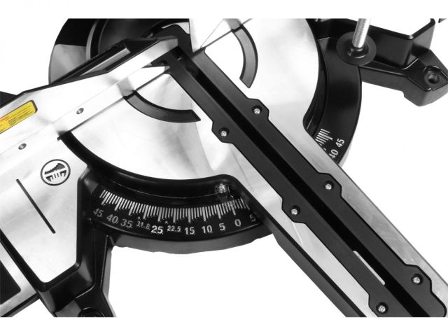 Торцовочная пила BULL CM 2502 в кор. 1800 Вт, 255 мм, глуб. до 89 мм, шир. до 310 мм, лазер, протяжк (Наклонный двигатель, диск 80T в компле