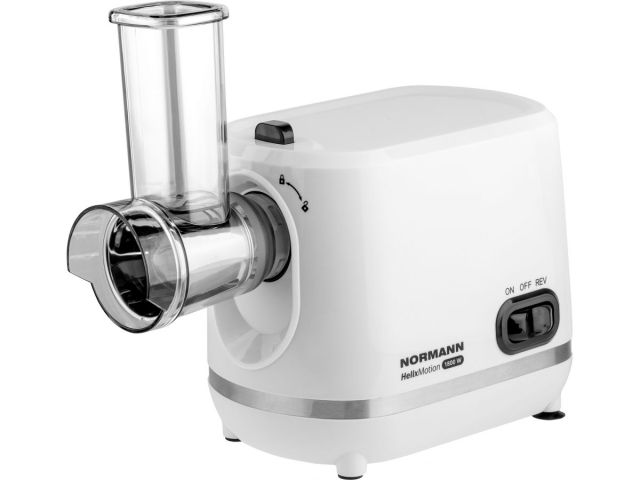 Мясорубка электрическая AMG-553 NORMANN (1800 Вт; решетка 3/5/7 мм; реверс; овощерезка; терка для драников)