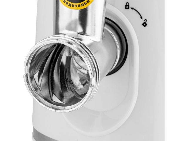 Мясорубка электрическая AMG-553 NORMANN (1800 Вт; решетка 3/5/7 мм; реверс; овощерезка; терка для драников)