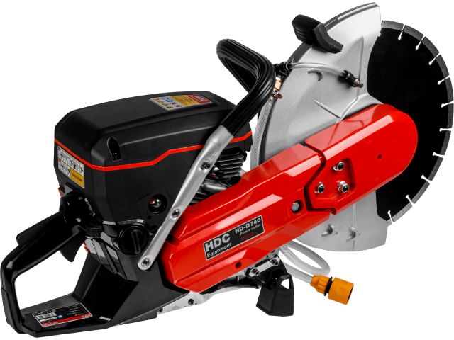 Бензорез HDC HD-D740 (3.7 кВт, 5 л.с., Диск 350 мм, мокрый и сухой рез, вес 10кг)