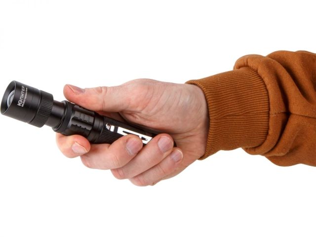 Фонарь ручной светодиодный аккум. ZOOM 8Вт ЮПИТЕР (USB A - Type-C кабель в комплекте)