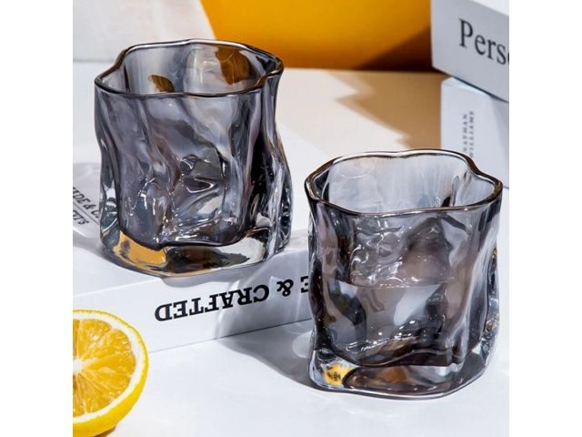Набор стаканов, 2 шт., 230 мл, серия Ice Rock Smoke Grey, PERFECTO LINEA