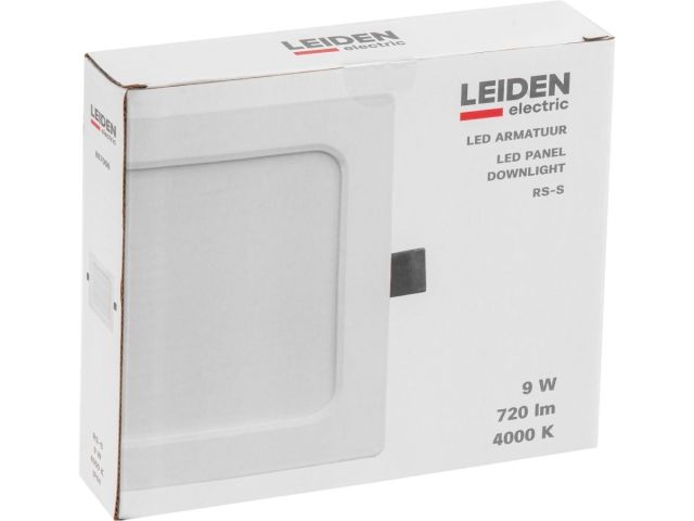Светильник светодиодный встраиваемый квадрат 9 Вт 4000К, IP44 RS-S LEIDEN ELECTRIC (145*145 мм)
