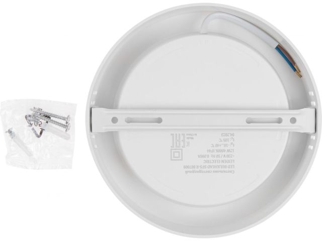 Светильник светодиодный накладной круг 12 Вт 4000К, IP44 SFS-R LEIDEN ELECTRIC (ф 175 мм)