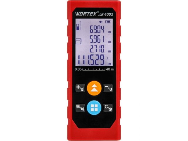 Дальномер лазерный WORTEX LR 4002 в кор., 0,05 – 40, ± 2 мм