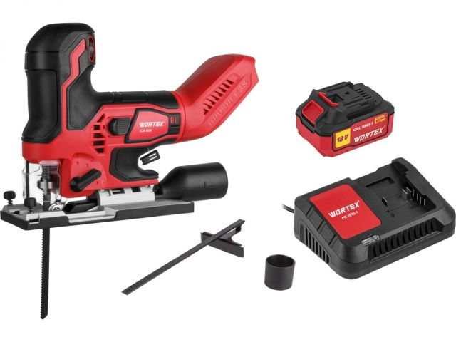 Аккум. лобзик WORTEX CJS 1330 в чем. ALL1 XLT SET БЕСЩЁТ, 18В, 800 - 3800 ход/мин, пропил до 135