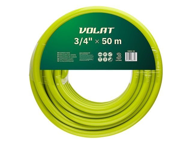 Шланг поливочный 3/4" 50м ВОЛАТ (3 слоя)