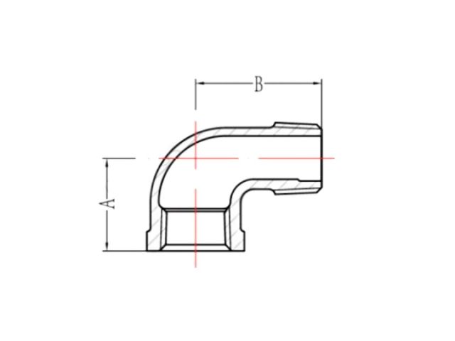 Колено 2" вн.-нар. чугун оцинк., AV Engineering