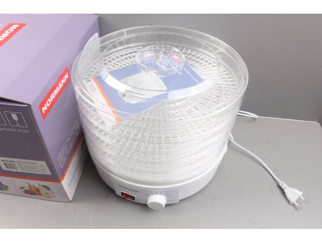 Сушилка для овощей и фруктов AFD-902 NORMANN уцененный (0817233662) (250 Вт; 5 больших лотков; регулировка температуры)