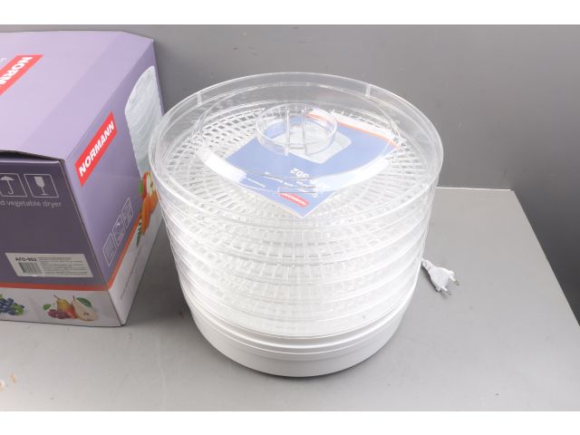 Сушилка для овощей и фруктов AFD-902 NORMANN уцененный (0817233662) (250 Вт; 5 больших лотков; регулировка температуры)