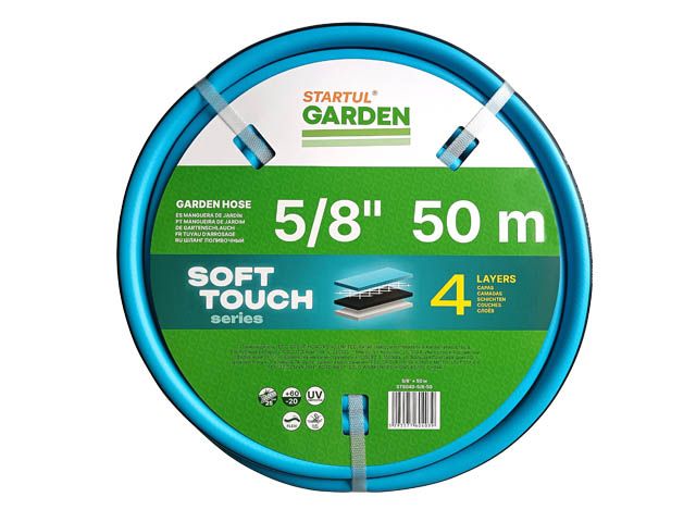 Шланг поливочный 5/8″ 50м STARTUL GARDEN SOFT TOUCH (ST6040-5/8-50)
