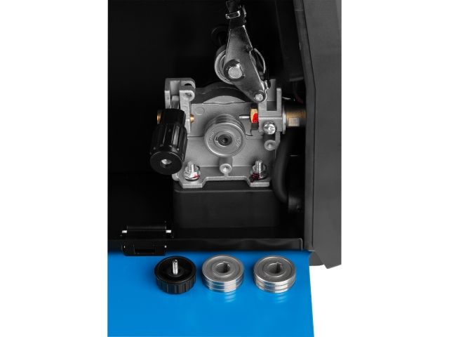 Полуавтомат сварочный Solaris ALUMIG-230DP SYNERGY (230В; MIG/SPOT/FLUX/MMA/TIG/PULSE/DP; синергетич.программы; евроразъем; горелка 3 м)