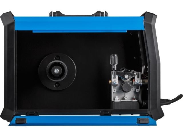 Полуавтомат сварочный Solaris ALUMIG-230DP SYNERGY (230В; MIG/SPOT/FLUX/MMA/TIG/PULSE/DP; синергетич.программы; евроразъем; горелка 3 м)