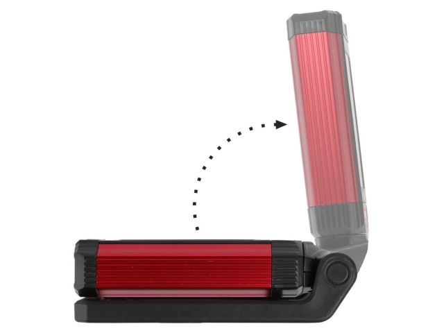 Фонарь светодиодный аккумуляторный Wortex CF 1840 в кор. 180-400 Лм, 8 режимов, магнит (5 В, 1,8 Ач, складная конструкция, может выступать к