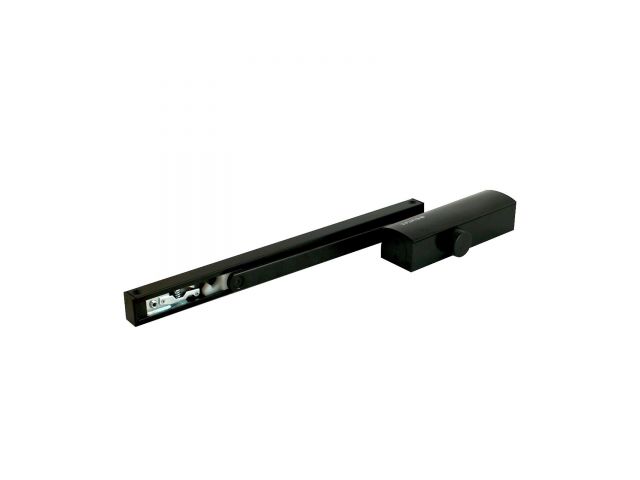 Доводчик дверной БУЛАТ PROFI  ДД 802/3 AH-B (40-85 кг) черный, морозостойкий со скольз. Тягой