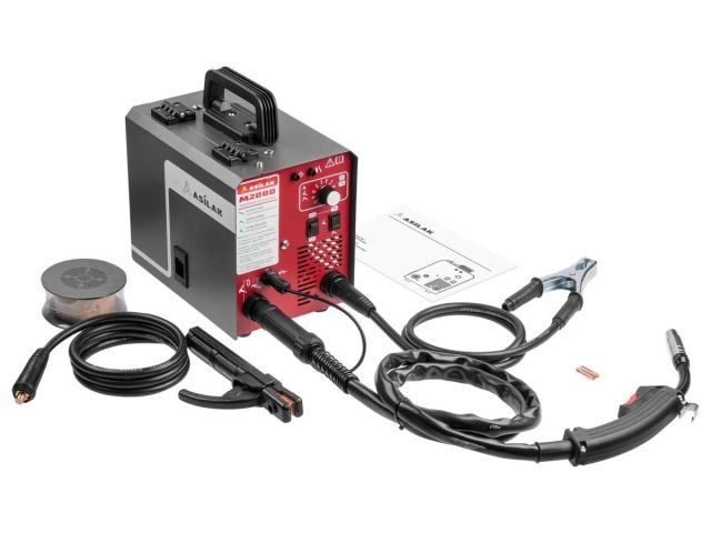 Полуавтомат сварочный ASILAK M2000 (230В; 20-180 А; 80В; FLUX/MMA/TIG LIFT; байонетный разъем; без подкл. газа)