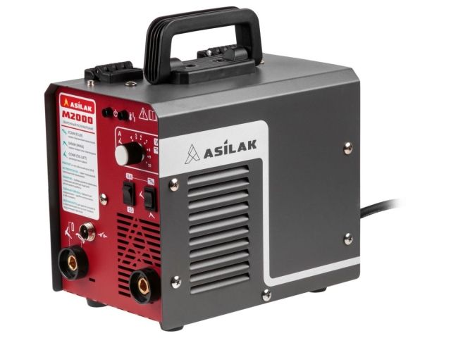 Полуавтомат сварочный ASILAK M2000 (230В; 20-180 А; 80В; FLUX/MMA/TIG LIFT; байонетный разъем; без подкл. газа)