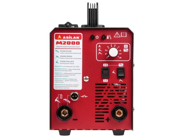 Полуавтомат сварочный ASILAK M2000 (230В; 20-180 А; 80В; FLUX/MMA/TIG LIFT; байонетный разъем; без подкл. газа)