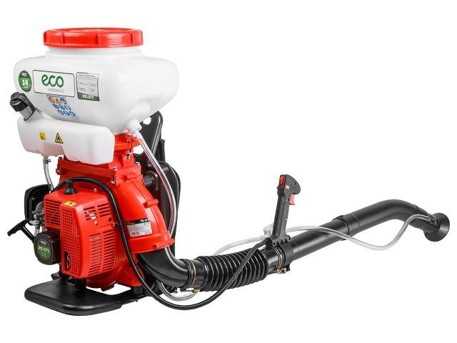 Опрыскиватель ранцевый бензиновый ECO PS-371 (2Т двигатель 2,8л.с.; бак 14 л; произв-сть воздушной смеси 1130м3/ч; расход жидкости до 1,8 л/
