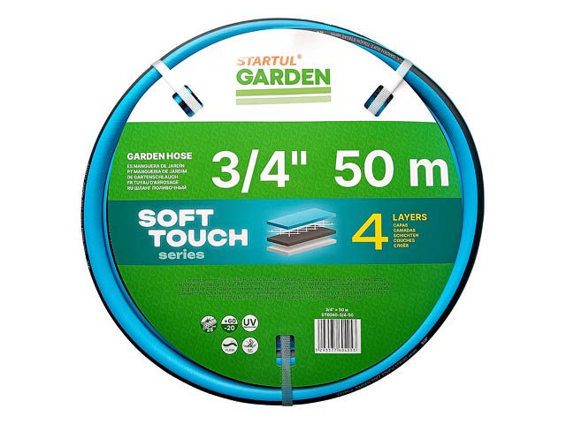 Шланг поливочный 3/4″ 50м STARTUL GARDEN SOFT TOUCH (ST6040-3/4-50)